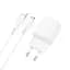 Адаптер мережевий HOCO Micro USB cable single port charger set C96A білий - мініатюра 1