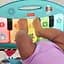 Коврик-игровой центр с технологией Smart Stages Fisher-Price Нажми и играй (англ.) голубой - миниатюра 2
