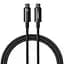 Кабель Baseus USB Type-C to USB Type-C Tungsten Gold Power Delivery 240Вт 1м Black (CAWJ040001) - мініатюра 1