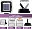 Black Light Spotlight 60 Вт, WINNIW 120 LED УФ-лампа з чорним світлом, що перезаряджається ультрафіолетове світло для вечірки - мініатюра 3