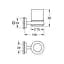 Склянка з тримачем для ванної кімнати Grohe QuickFix Start Cube 410972430 чорний - мініатюра 2