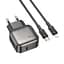 МЗП Borofone BAS53A Absolute PD20W (1USB-C) + кабель Type-C to Lightning Black - мініатюра 2