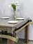 Скатертина силіконова з чорно-золотою стразовою стрічкою 210х100 см - мініатюра 5