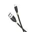 Кабель Hoco U92 Pisces Cable USB to Lightning 2,4A 1,2m Black - мініатюра 1