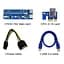 Райзер QUBE PCI-E x1 to 16x 60cm USB 3.0 Cable SATA to 6Pin Power PCE164P-NO3 ver 009S - миниатюра 4