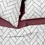 Комплект постельного белья Cosas Geometry CS1 Семейный белый (ParquetWhite_El-Cherry_160x2) - миниатюра 3