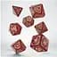 Набір кубиків Q-Workshop Tribal Dice Set: Shimmering red & Beige (7 шт.) (STRB03) - мініатюра 1