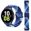 Нейлоновий ремінець Universal 20 mm Elastic Adjustment Samsung/Amazfit/Huawei Colorful Blue - мініатюра 3