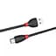 Кабель Hoco X27 Pisces Cable USB to Type-C 2,4A 1m Black - мініатюра 1