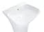 Комплект Qtap Crow: Напольная раковина моноблок 445x420x840 мм White + Донный клапан PU02O (QT0511G315WN47321) - миниатюра 3