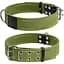 Нашийник для собак Collar, бавовняний, подвійний, 56-71x4,5 см, зелений - мініатюра 3