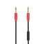 Кабель 3,5"-3.5" 1m Hoco Red + Mic (UPA-12) - мініатюра 1