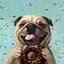 Картина постер на полотні BrushMe Pugalicious II - мініатюра 1