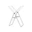 Сушилка для белья Brabantia Drying напольная 20 м серая (403422) - миниатюра 3