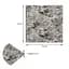 Декоративна 3D панель Sticker Wall самоклейка 700x770x3мм Мармур чорний 061-3 SW-00000691 - мініатюра 3