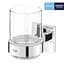 Склянка з тримачем для ванної кімнати Grohe QuickFix Start Cube 41097000 хром - мініатюра 3
