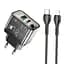 Зарядное устройство 2 выхода Hoco N34 dual-port комплект с кабелем Type-C to Lightning - миниатюра 7