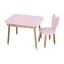 Столик зі стільчиком 04-027R-TABLE зайчик, рожевий - мініатюра 1