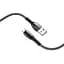 Кабель Hoco U89 Pisces Cable USB to MicroUSB 3A 1,2m Black - мініатюра 1