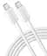 Кабель Anker 322 USB-C to USB-C - 1.8m Nylon White teh0022029 - мініатюра 3