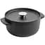 Каструля KitchenAid Matte Oven-to-table чавунна з кришкою 22 см 3.3 л чорна (CC004899-001) - мініатюра 1