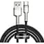 Кабель Baseus Cafule Series Metal Data Cable USB to Type-C 66W 1m CAKF000101 Black - мініатюра 1