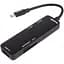 Хаб Usb Maxxter HU3C-3PTF-01, чорний, Type-C 3.0 - 1xUsb 3.0 / 2xUsb 2.0 / microSD / SD, кабель 12 см - мініатюра 1