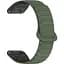 Ремешок DK CDK для Garmin MARQ Captain (Gen 2) 22mm Silicone Shaped Magnetic Band (019626) (green / black) - миниатюра 1