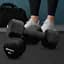 Гантели для фитнеса неопреновые Gymtek Hex 2х4кг черный - мініатюра 4
