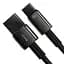 Кабель Baseus Tungsten Gold Fast Charging Cable USB to Type-C 66W 1m CATWJ-B01 Black - миниатюра 2