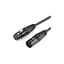 Кабель мультимедійний XLR M to XLR F 2.0m AV130 black Ugreen (20710) - мініатюра 1