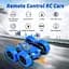 Автомобілі з дистанційним керуванням RC Stunt Car Toys для хлопчиків і дівчаток, 2.4 ГГц, двосторонні 360° Flips 4WD - мініатюра 4