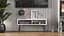 Тумба под ТВ Невада Ferrum-decor 45x100x38 Черный металл ДСП Белый 16 мм (FRD-106725) - миниатюра 1