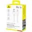 Дата кабель Baseus Crystal USB to Type-C 100W (1m) (E04279) Moon White - мініатюра 2