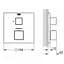 Термостат прихованного монтажу Grohe Grohtherm Cube 24153000, Хром - мініатюра 2
