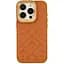 Чохол-накладка Kajsa Briquette Collection Rhombus Apple iPhone 15 Pro Brown - мініатюра 1