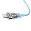 Кабель Baseus Explorer Series Fast Charging Cable with Smart Temperature Control Cable Type-C to Lightning 20W 1m CATS010203 Blue - мініатюра 4