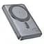 Power bank Hoco Q46 5000mAh PD 20W 3в1 магнитный с функцией беспроводной зарядки серебристый серый - миниатюра 4