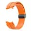 Ремешок для Samsung Galaxy Watch 4 44mm - оранжевый ширина крепления 20мм силикон Watchbands Cls-black (W33-6WB10289017) - миниатюра 2