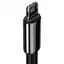 Кабель Baseus Tungsten Gold Fast Charging Cable USB to Lightning 2.4A 1m CALWJ-01 Black - миниатюра 3