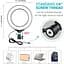 Кільцева USB LED лампа Puluz PKT3037 6.2"+ штатив 70 cм - мініатюра 4