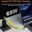 Кабель Ronpin 4-в-1 65W спиральный для быстрой зарядки USB Type-C Lightning Micro-USB - миниатюра 4