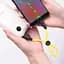 USB Cable Hoco X21 Plus Fluorescent MicroUSB Yellow 1m - мініатюра 3