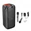 Акустика бездротова-караоке колонка Hoco HA7 Leader wireless dual-mic outdoor BT speaker - мініатюра 6