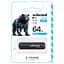Flash Wibrand USB 2.0 Grizzly 64Gb Black - мініатюра 2