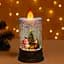 Новорічний нічник зі снігом "Свічка зі сніговиком" XMAS WDL-23016, різдвяний світильник на батарейках - мініатюра 1