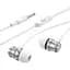 Наушники Borofone Platinum metal universal earphones with microphone BM75 белые - миниатюра 4