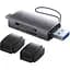 Картрідер Baseus Lite Series USB-A & Type-C to SD/TF Card Reader WKQX060113 Grey - мініатюра 1