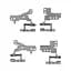 Петлі для ноутбука ASUS X515DA, X515JA, X515JF, X515JP, X515MA (13NB0SR0M05011+13NB0SR0M06011) (ліва+права) - мініатюра 1