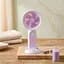 Настільний вентилятор Handheld Fan з підсвіткою, фіолетовий, переносний акумуляторний мінівентилятор - мініатюра 3